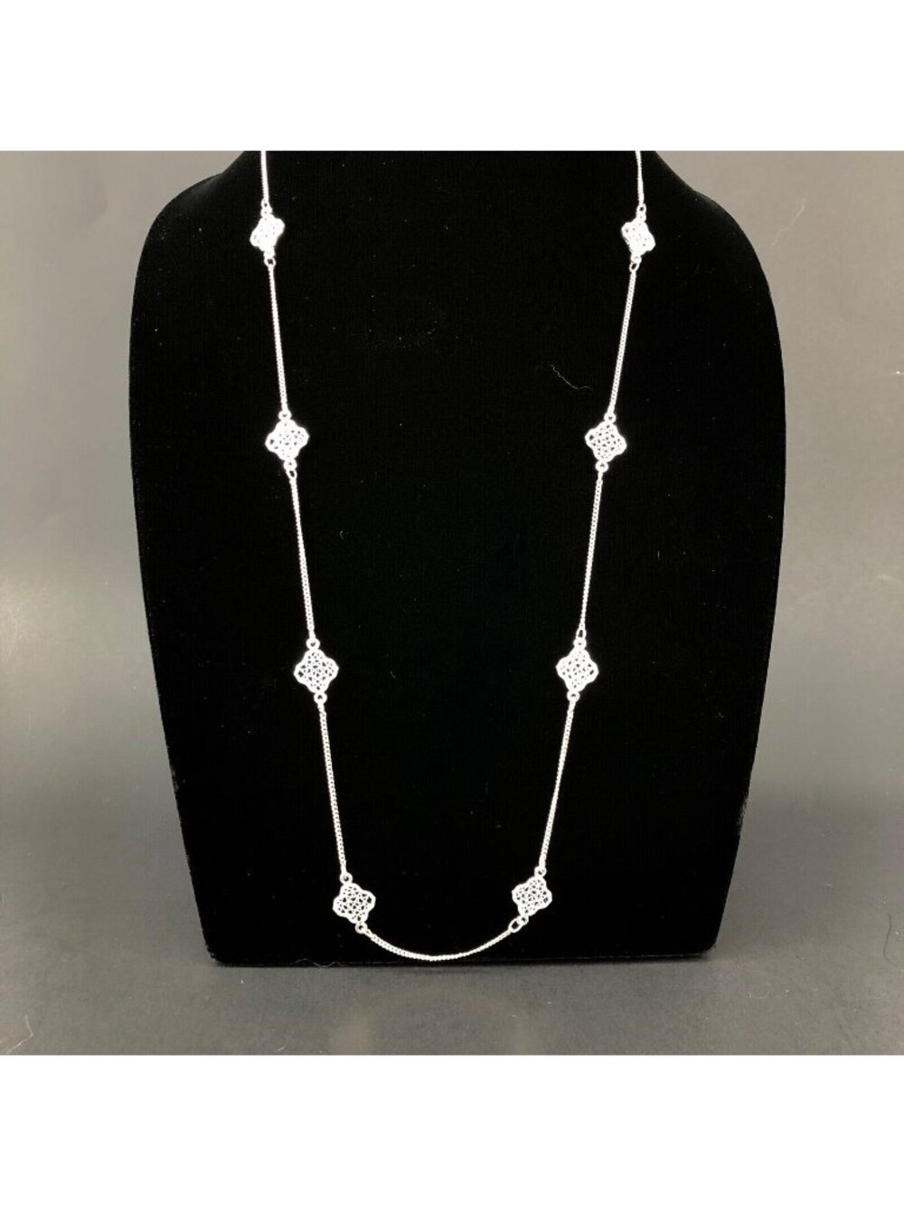LC Lauren Conrad Necklace Duel Tone Decorative Chain Copper & Silver